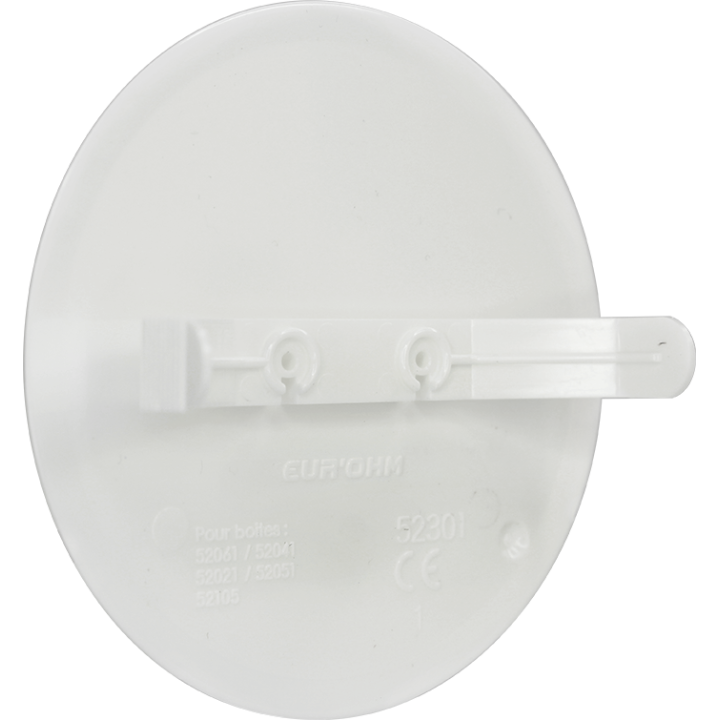 Eur'Ohm - Couvercle à clips - Ø80 mm - Réf : 52301