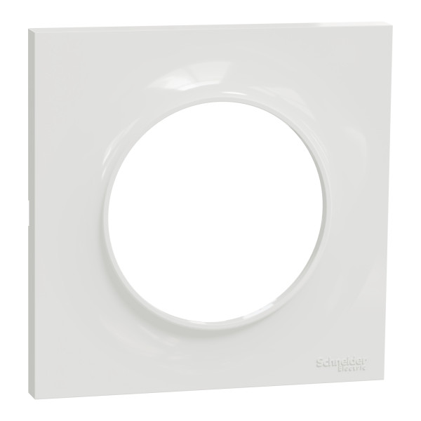 Schneider - Odace 2011 - Poussoir volets-roulant 2 boutons montée/descente + plaque - Blanc - Ref. : S520207 + S520702