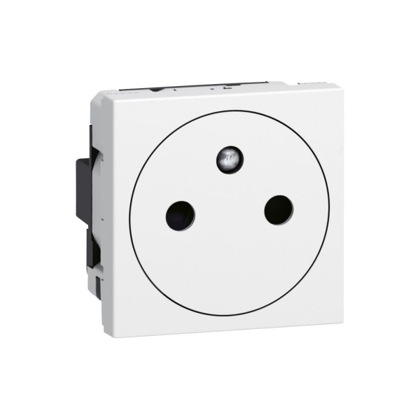 Legrand - Mosaic L - Prise de courant 2P+T 16A Surface EU - Bornes auto - Blanc - Réf : 278111L