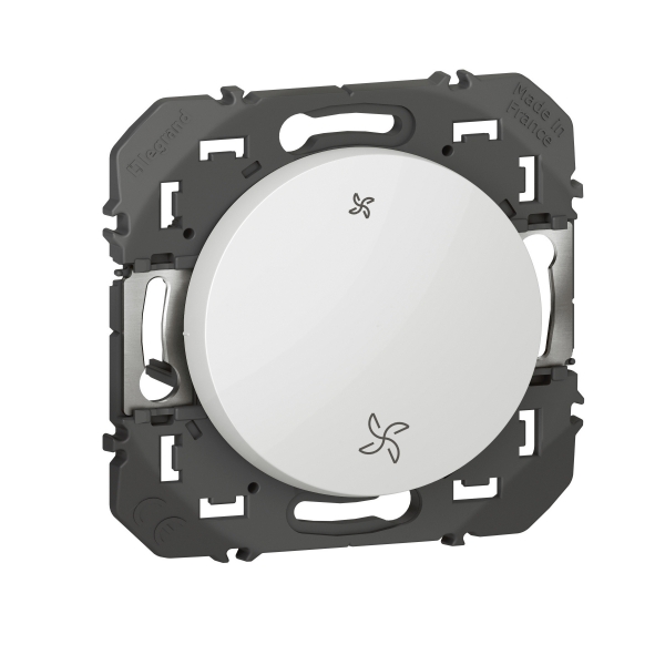 Legrand - Commande VMC poussoir Dooxie - Finition Blanc - Réf : 600006