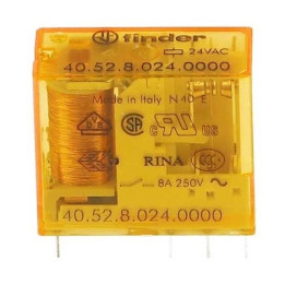 Finder - Relais circuit imprimé 2RT - 8A - 24V - AC - Réf :  405280240000