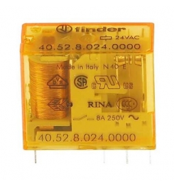 Finder - Relais circuit imprimé 2RT - 8A - 24V - AC - Réf :  405280240000