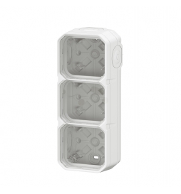 Legrand Plexo - Boîtier saillie étanche composable - 3 postes - horizontal/vertical - sans cloison - blanc - Réf : 069688L