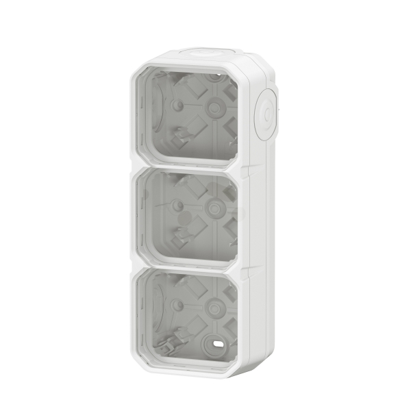 Legrand Plexo - Boîtier saillie étanche composable - 3 postes - horizontal/vertical - sans cloison - blanc - Réf : 069688L