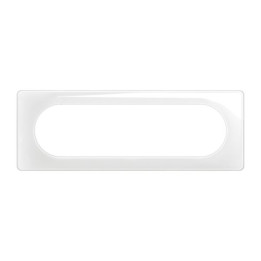 Legrand - Céliane 2024 - Plaque de finition Blanc Emaillé - 1 poste - 6/8 modules - Réf : CP0011