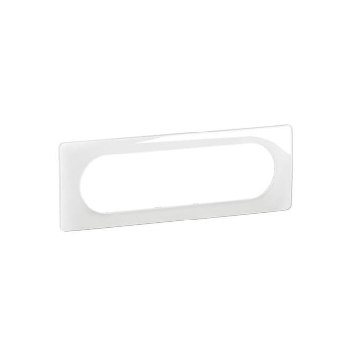 Legrand - Céliane 2024 - Plaque de finition Blanc Emaillé - 1 poste - 6/8 modules - Réf : CP0011