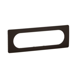 Legrand - Céliane 2024 - Plaque de finition Noir mat - 1 poste - 6/8 modules - Réf : CP0111