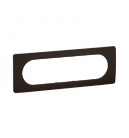 Legrand - Céliane 2024 - Plaque de finition Noir mat - 1 poste - 6/8 modules - Réf : CP0111