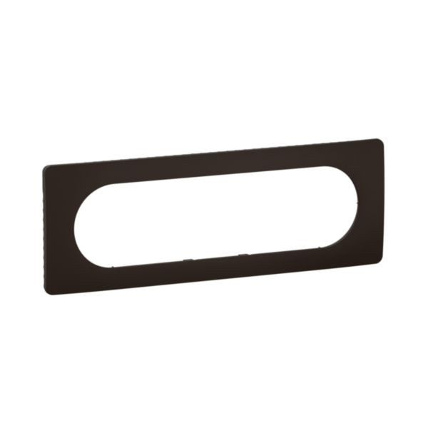 Legrand - Céliane 2024 - Plaque de finition Noir mat - 1 poste - 6/8 modules - Réf : CP0111