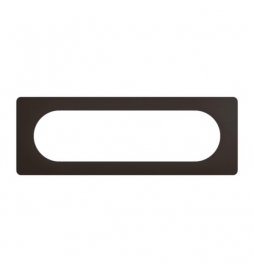 Legrand - Céliane 2024 - Plaque de finition Noir mat - 1 poste - 6/8 modules - Réf : CP0111