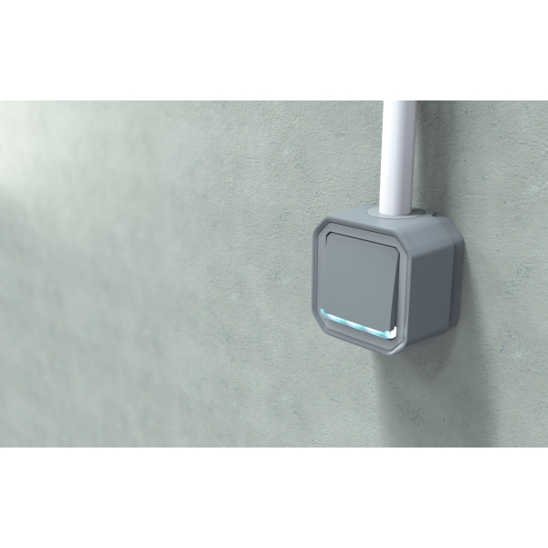 Legrand Plexo - Bouton poussoir lumineux 10A - 250V - IP55/IK08 - Réf : 069722L