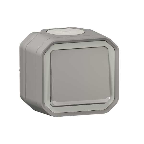 Legrand Plexo - Bouton poussoir lumineux 10A - 250V - IP55/IK08 - Réf : 069722L