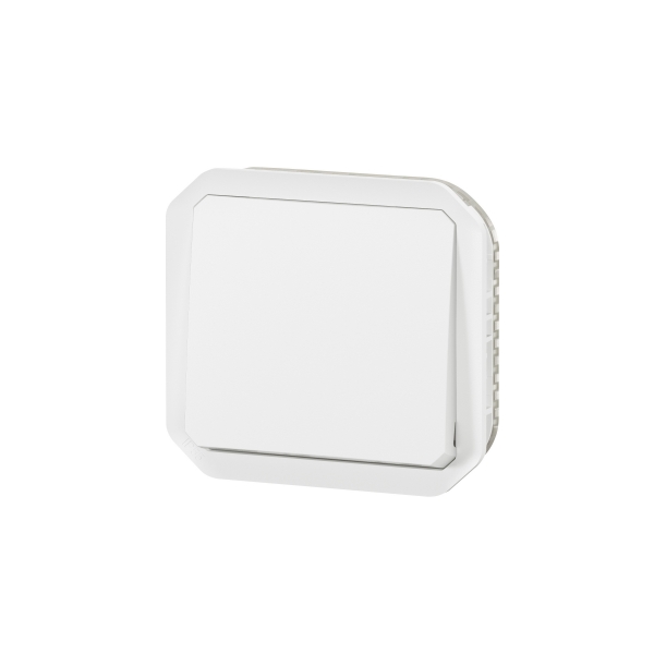 Legrand Plexo - Poussoir - 10A - 250V - composable - étanche - IP55/IK08 - Blanc - Réf : 069630L