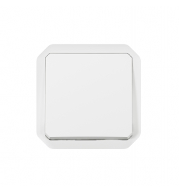 Legrand Plexo - Poussoir - 10A - 250V - composable - étanche - IP55/IK08 - Blanc - Réf : 069630L
