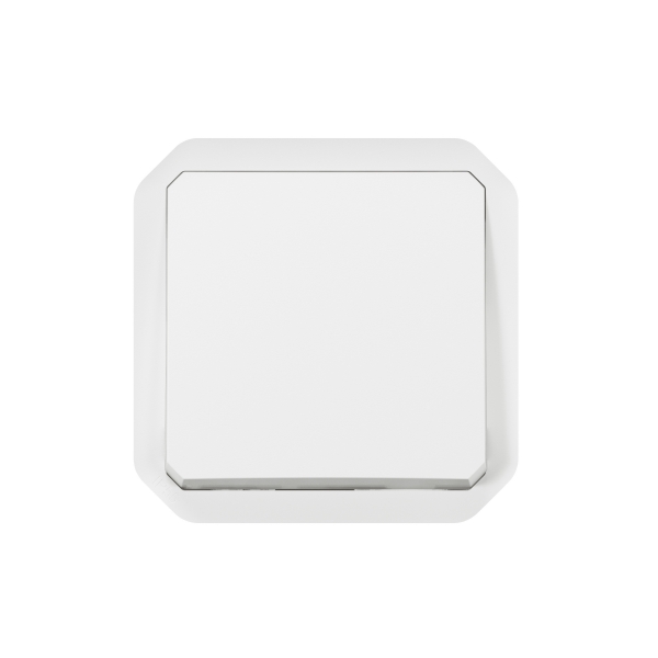 Legrand Plexo - Poussoir - 10A - 250V - composable - étanche - IP55/IK08 - Blanc - Réf : 069630L