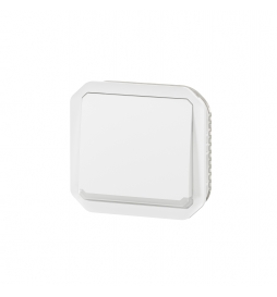Legrand - Plexo - Poussoir NO+NF lumineux - 10A - 250V - composable - étanche - IP55/IK08 - Blanc - Réf : 069616L