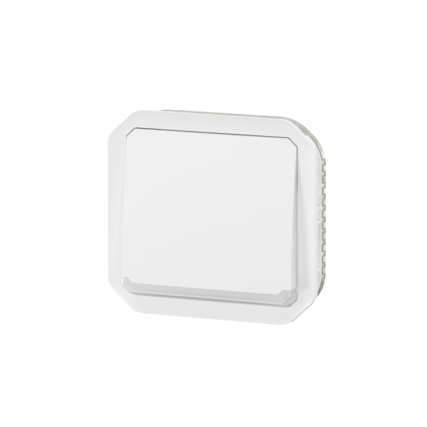Legrand - Plexo - Poussoir NO+NF lumineux - 10A - 250V - composable - étanche - IP55/IK08 - Blanc - Réf : 069616L