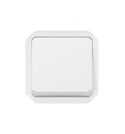 Legrand - Plexo - Poussoir NO+NF lumineux - 10A - 250V - composable - étanche - IP55/IK08 - Blanc - Réf : 069616L