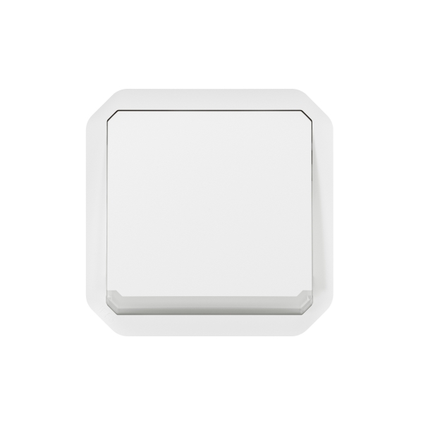 Legrand - Plexo - Poussoir NO+NF lumineux - 10A - 250V - composable - étanche - IP55/IK08 - Blanc - Réf : 069616L