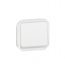 Legrand - Plexo - Poussoir NO+NF lumineux - 10A - 250V - composable - étanche - IP55/IK08 - Blanc - Réf : 069616L