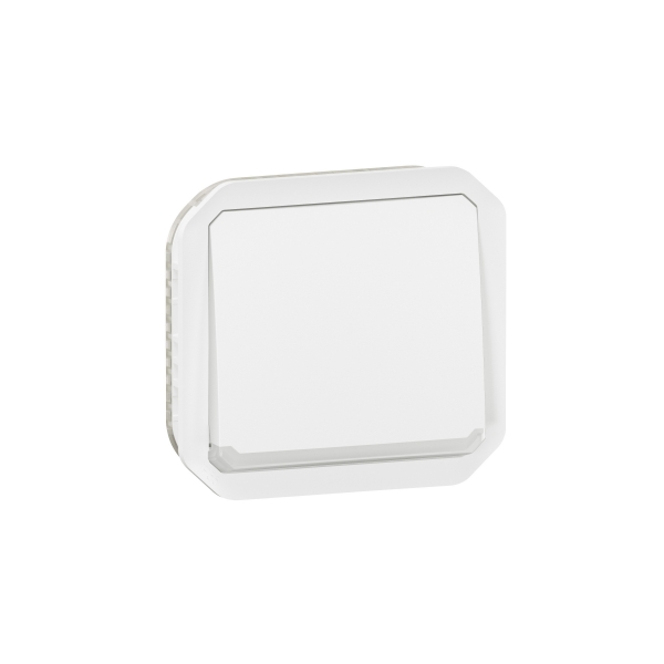 Legrand - Plexo - Poussoir NO+NF lumineux - 10A - 250V - composable - étanche - IP55/IK08 - Blanc - Réf : 069616L