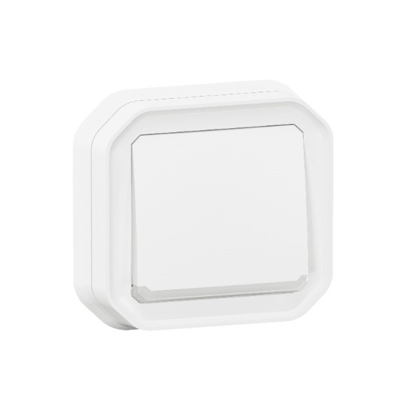 Legrand - Plexo - Poussoir NO+NF lumineux - 10A - 250V - encastré - étanche - IP55/IK08 - Blanc - Réf : 069616L+069692L Legrand - Plexo - Poussoir NO+NF lumineux - 10A - 250V - encastré - étanche - IP55/IK08 - Blanc - Réf : 069616L+069692L