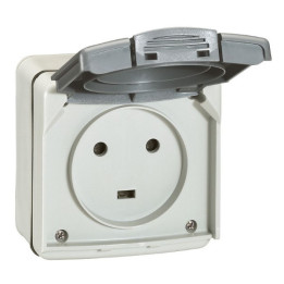 Legrand - Plexo - Prise de courant 2P+T 20A - saillie - IP55/IK08 - Réf : 091655