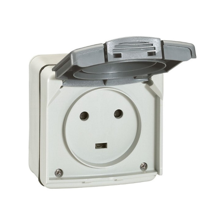 Legrand - Plexo - Prise de courant 2P+T 20A - saillie - IP55/IK08 - Réf : 091655