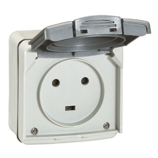 Legrand - Plexo - Prise de courant 2P+T 20A - saillie - IP55/IK08 - Réf : 091655