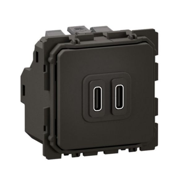 Legrand - Céliane 2024 - Double prise chargeur USB - Type C - 20W - Réf : CM0154