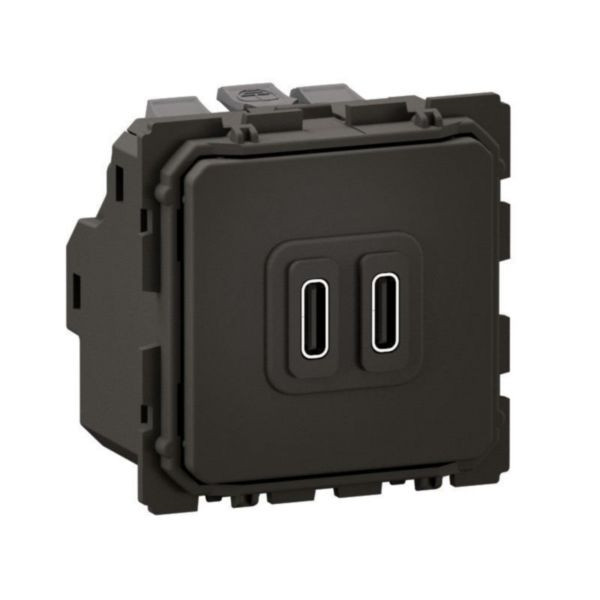 Legrand - Céliane 2024 - Double prise chargeur USB - Type C - 20W - Réf : CM0154
