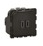 Legrand - Céliane 2024 - Double prise chargeur USB - Type C - 20W - Réf : CM0154