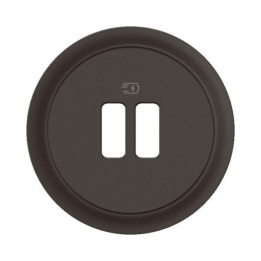 Legrand - Céliane 2024 - Enjoliveur pour prise double USB - Noir - Réf : CN0154