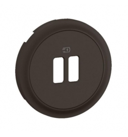 Legrand - Céliane 2024 - Enjoliveur pour prise double USB - Noir - Réf : CN0154