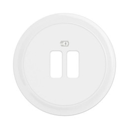 Legrand - Céliane 2024 - Enjoliveur pour prise double USB - Blanc - Réf : CB0154