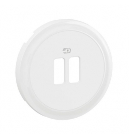Legrand - Céliane 2024 - Enjoliveur pour prise double USB - Blanc - Réf : CB0154