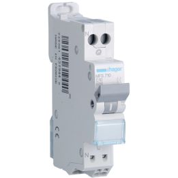 DISJONCTEUR HAGER - 1P+N - 10A - AUTO - MFS710