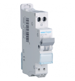 DISJONCTEUR HAGER - 1P+N - 10A - AUTO - MFS710