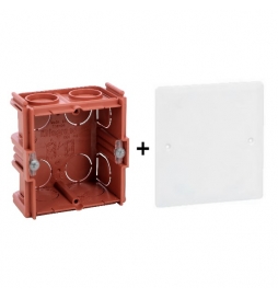 Legrand Batibox - Boîte à sceller P.40 + Couvercle universel 80 x 80 Réf : 080141+089281