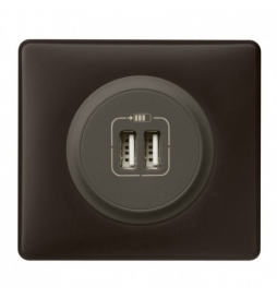 Legrand - Céliane 2024 - Double prise chargeur USB - Type C - Noir - COMPLET - Réf : 080251 + CM0154 + CB0154 + CP0101