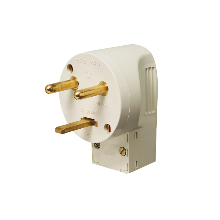 Legrand - Socle 32A - Plast - 2P+T - à VIS - éclips + Fiche 2P+T 32A + boîte - 055812+055802+080086L