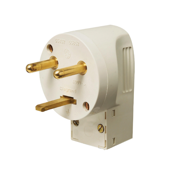 Legrand - Socle 32A - Plast - 2P+T - à VIS - éclips + Fiche 2P+T 32A + boîte - 055812+055802+080086L