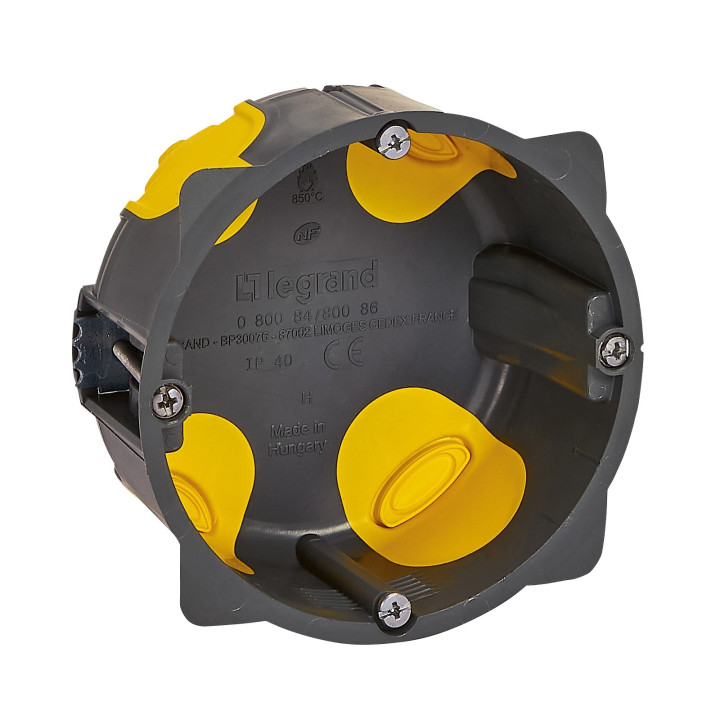 Legrand - Socle 32A - Plast - 2P+T - à VIS - éclips + Fiche 2P+T 32A + boîte - 055812+055802+080086L