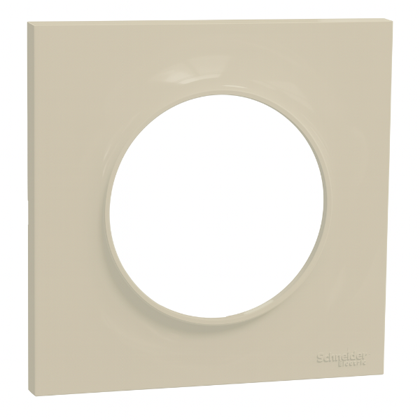 Schneider - Odace - Styl - Plaque 1 poste - Sable - Réf : S520702B1