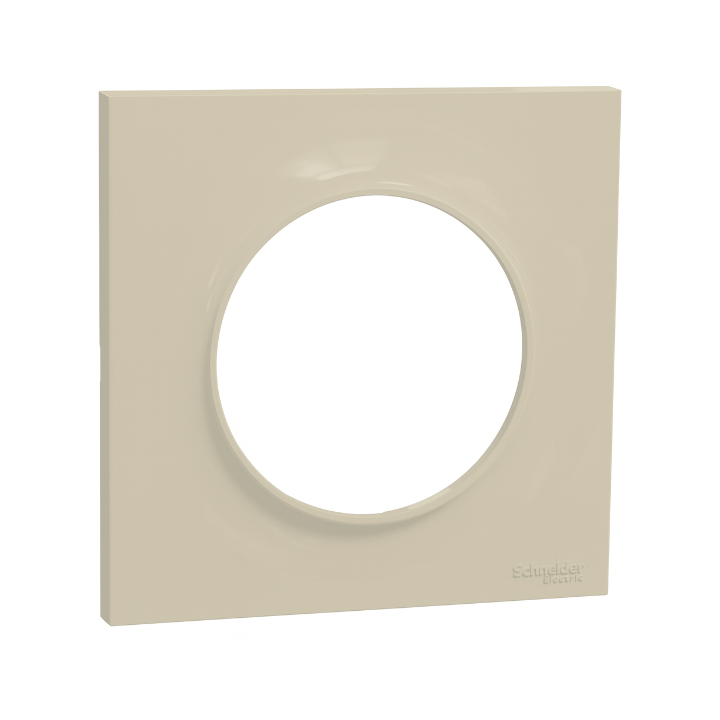 Schneider - Odace - Styl - Plaque 1 poste - Sable - Réf : S520702B1