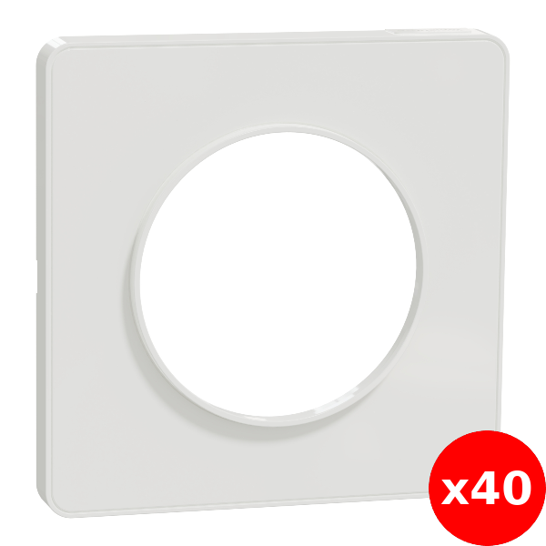 Schneider - Odace - Touch - LOT - Plaque 1 poste - Réf : S520802x40