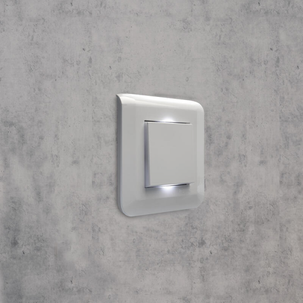 Legrand - Mosaic - Bouton poussoir complet - 1 poste (2M) - 6A - 230V - Réf : 080251+278040L+277802L