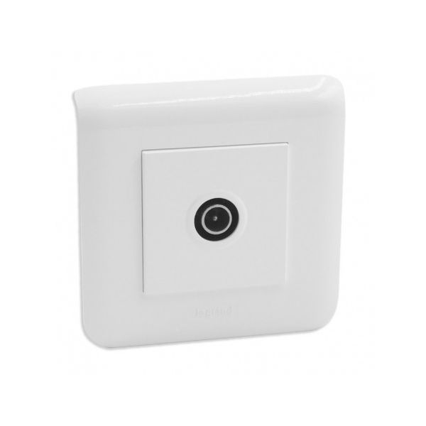 Legrand Mosaic - Prise TV simple - Mâle complet - 1 poste (2M) - 080251 + 277802L + 078782