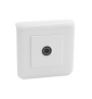 Legrand Mosaic - Prise TV simple - Mâle complet - 1 poste (2M) - 080251 + 277802L + 078782
