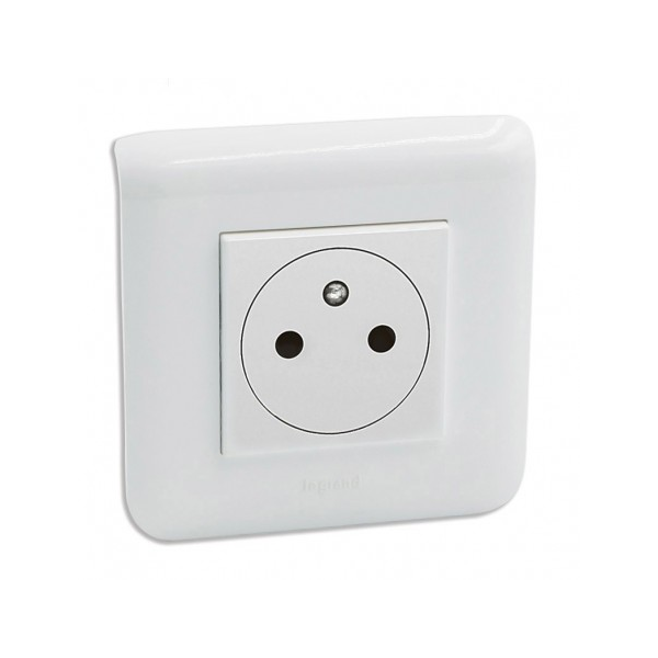 Legrand - Mosaic - Prise de Courant complète - 1 poste (2M) - 16A - 250V - 080251+277802L+278111L